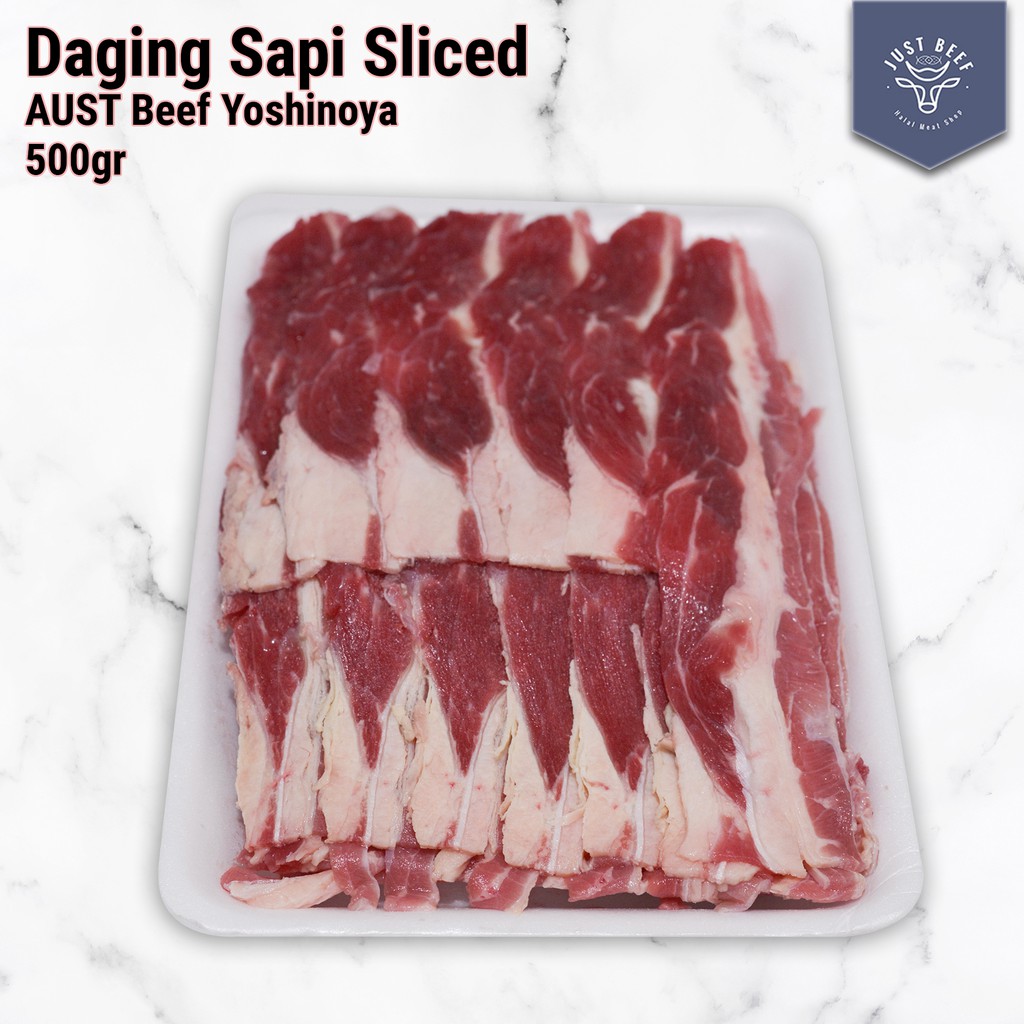 

Daging Sapi Sliced AUST Shortplate - Yoshinoya BEEF - 250gr/500gr/1kg