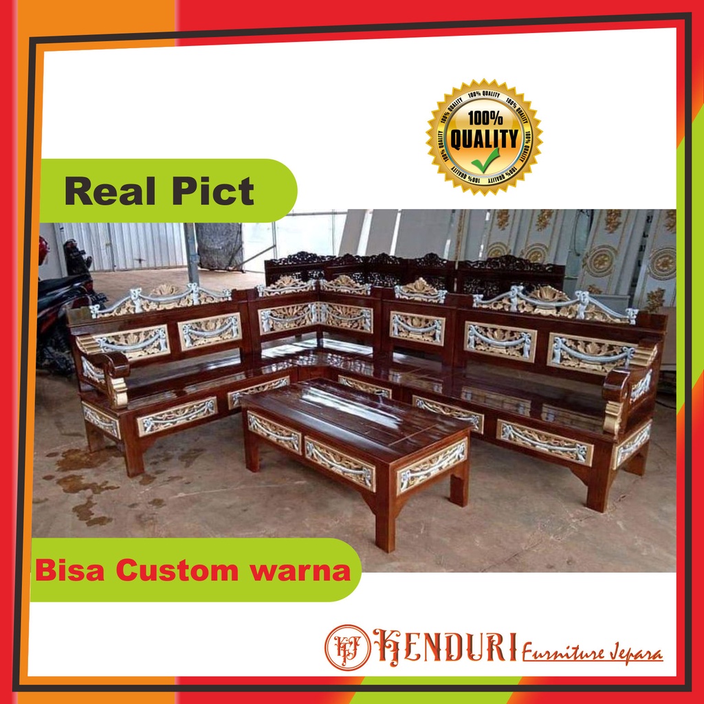 Kursi sudut minimalis Furniture Jepara