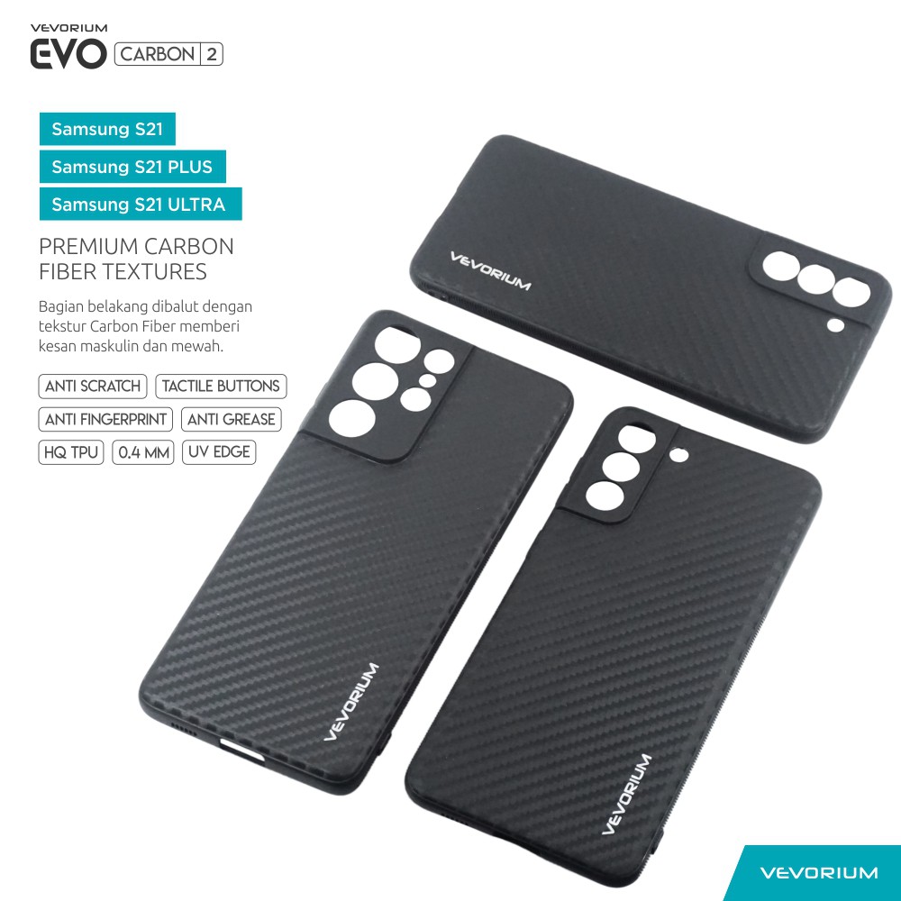 VEVORIUM EVO CARBON Samsung Galaxy S21 S21 PLUS S21 ULTRA Soft Case Softcase