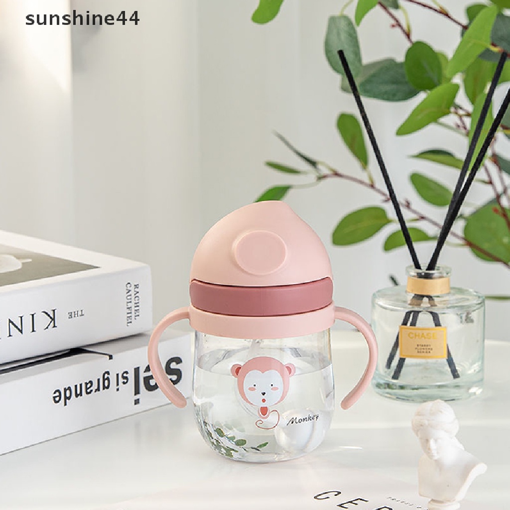 Sunshine Botol Minum Bayi Dengan Sedotan + Pegangan