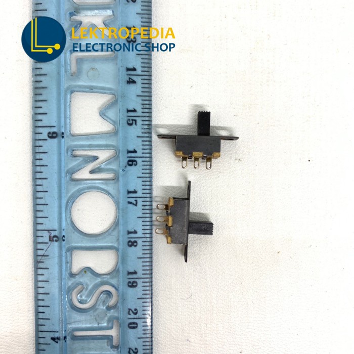Saklar Geser On Off 3p Mini Switch Slide 3 pin 3pin kaki