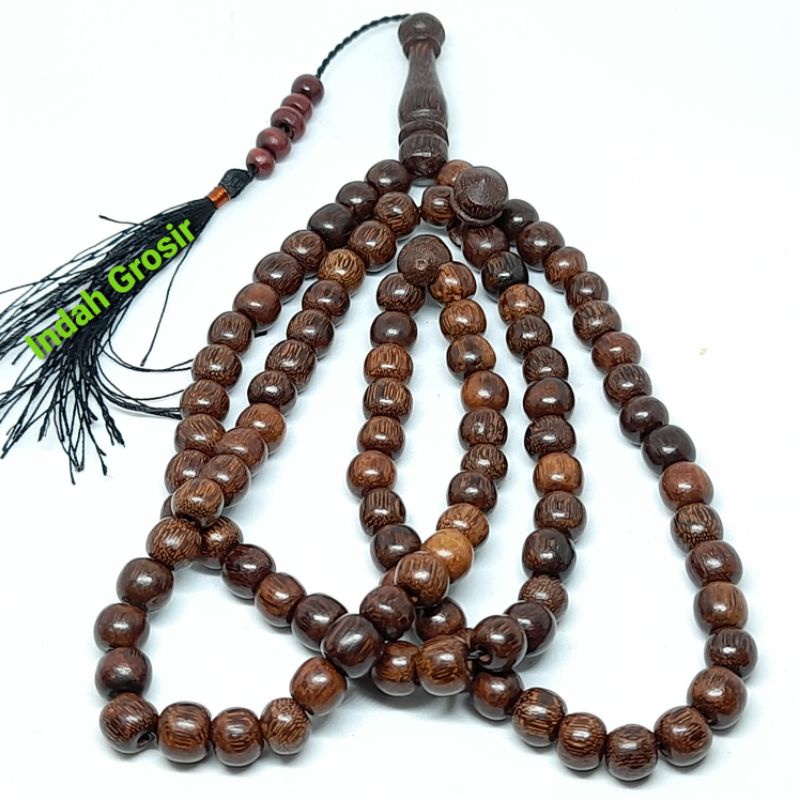 GROSIR TASBIH KAYU GALIH ASEM 8MM 99 BUTIR NATURAL