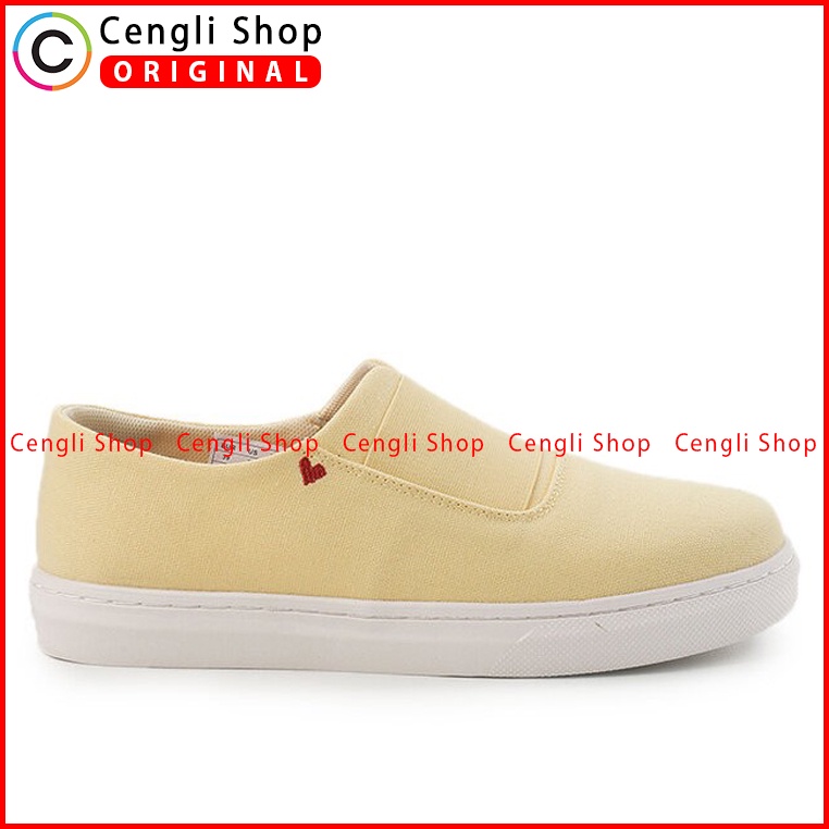 SEPATU SLIP ON OBERMAIN WANITA ORIGINAL BRANDED TERBARU KUNING OW10