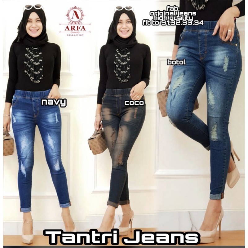 TANTRI JEGGING JEANS | JEANS SOBEK TIDAK TEMBUS | LGG LIST