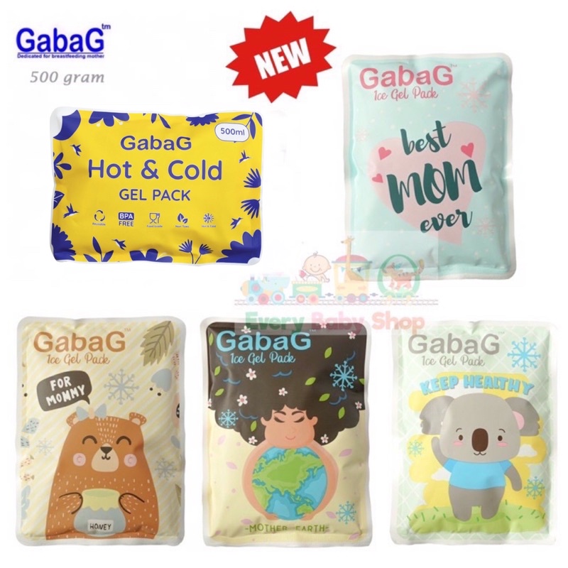 Gabag Ice Gel 500gr (kemasan baru) 500ml - Ice Gel Pack 500 ml / 500gram ( Es Pendingin utk Botol atau Tas ASI cooler Bag - Perlengkapan Menyusui )