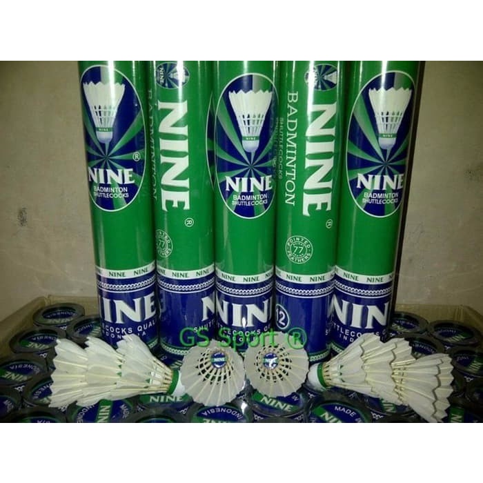 PROMO TERBARU Shuttlecock NINE HIJAU Green MURAH (STANDART YONEX PBSI)