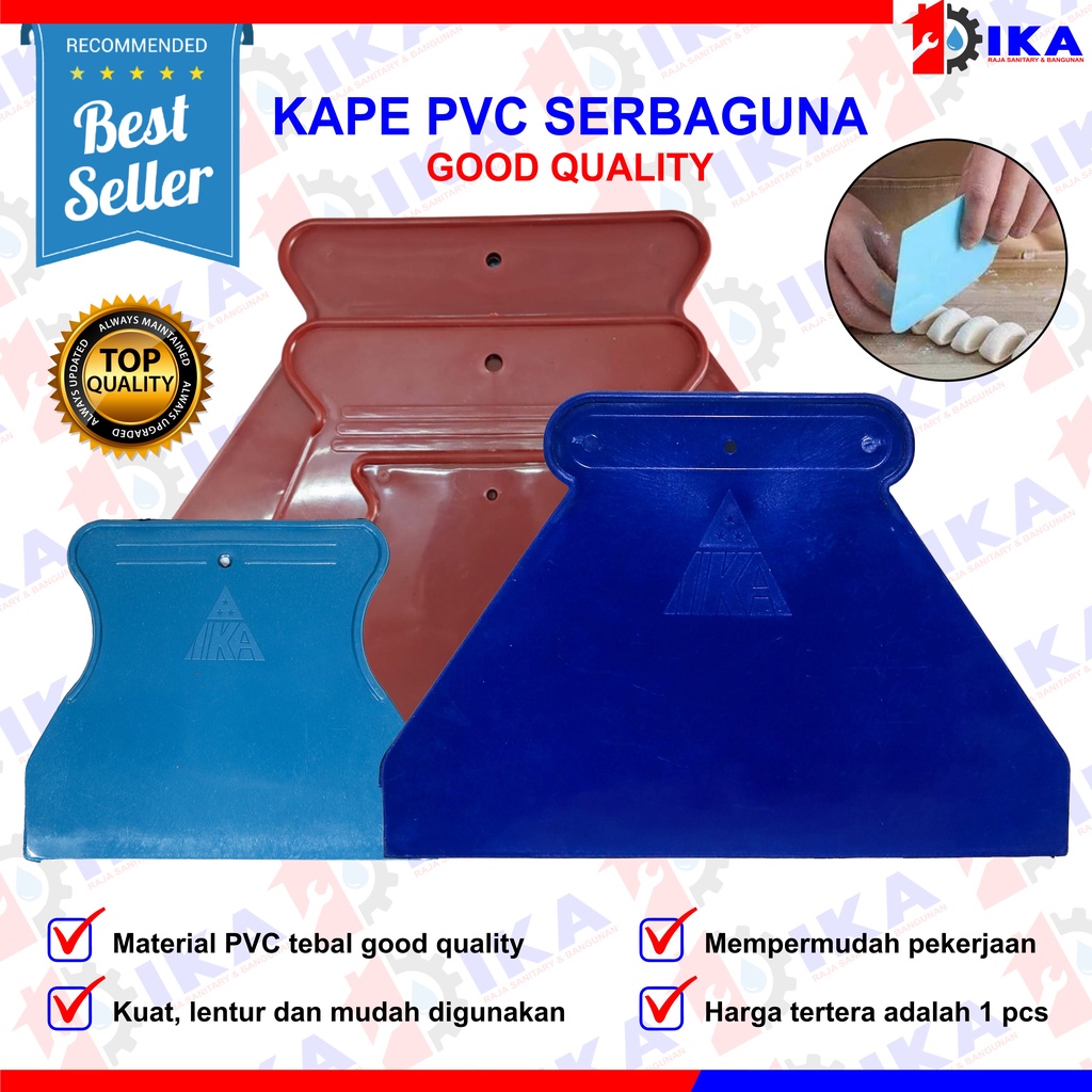 KAPE PLASTIK 5 7 9 INCH DEMPUL TEMBOK DENGAN KOMPON / SCRAPPER PVC KUAT BAGUS AWET FINISHING MULUS