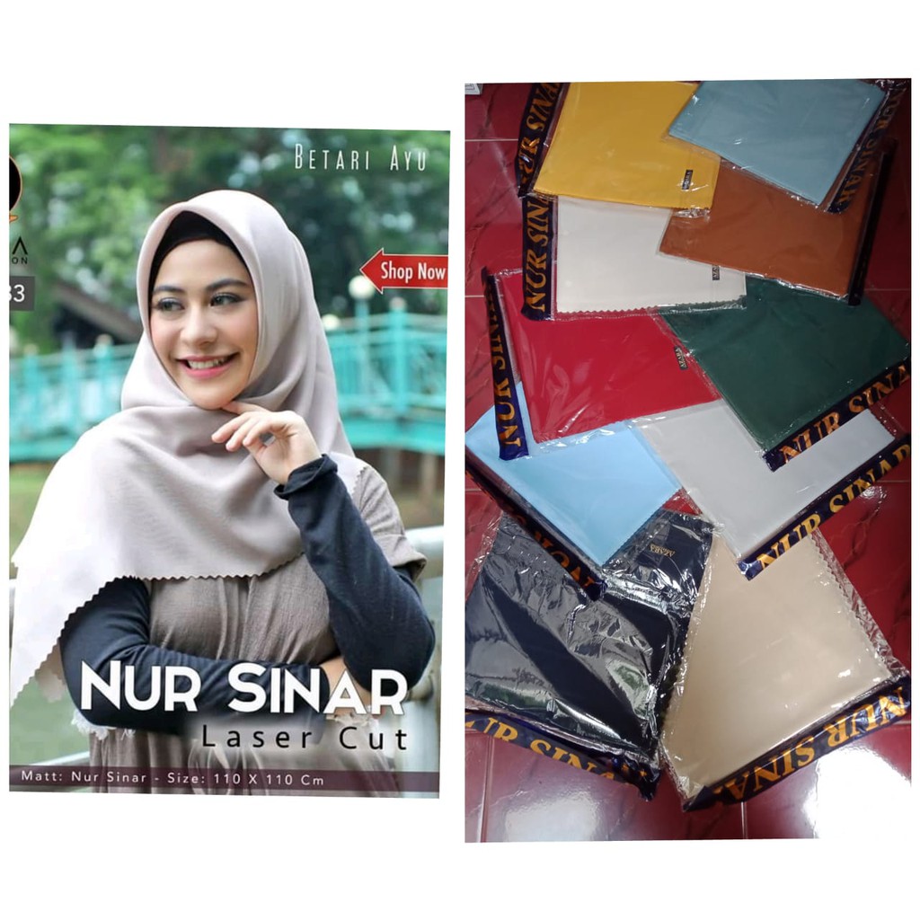 Jilbab Segi Empat Nur Sinar
