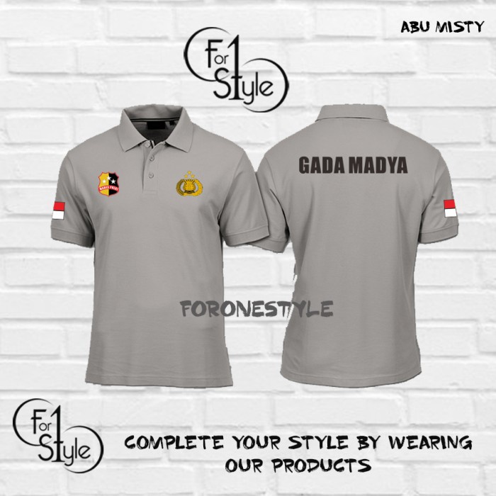 KAOS - BAJU POLO GADA MADYA POLRI - BAJU POLRI POLISI KAOS BAJU DINAS - FORONESTYLE