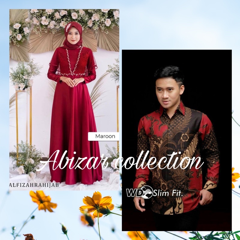 COUPLE ALDINE GAMIS PESTA BRUKAT TILE/GAMIS KONDANGAN SERAGAM/GAMIS M L XL XXL