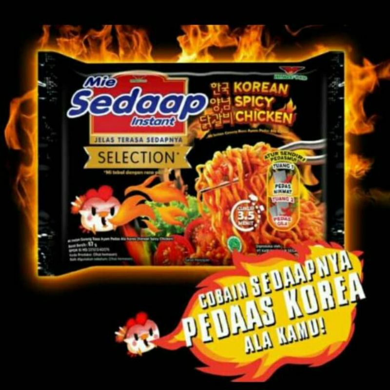 

Mie Sedap Goreng Instan SELECTION Korean Spicy Chiken