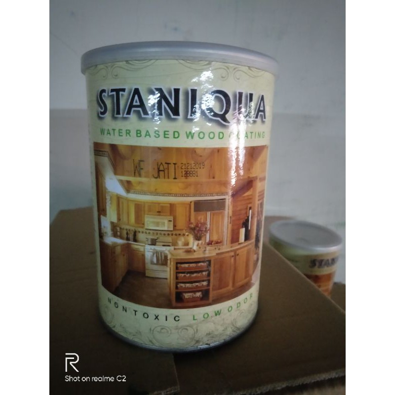 STANIQUA WOOD FILLER JATI/ CAT DASAR KAYU 1 KG