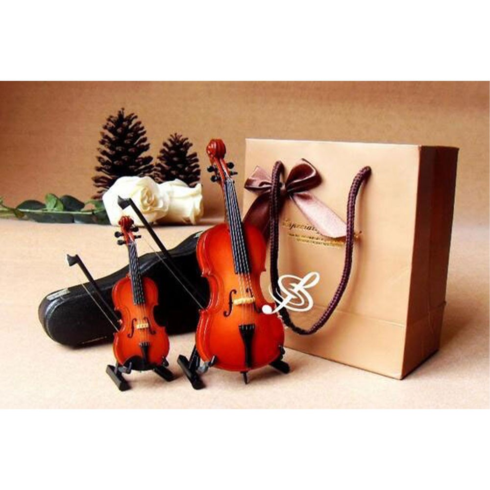 Miniatur Pajangan Biola Violin Instrument Decoration 10cm / Kado Unik / Kado / Gift