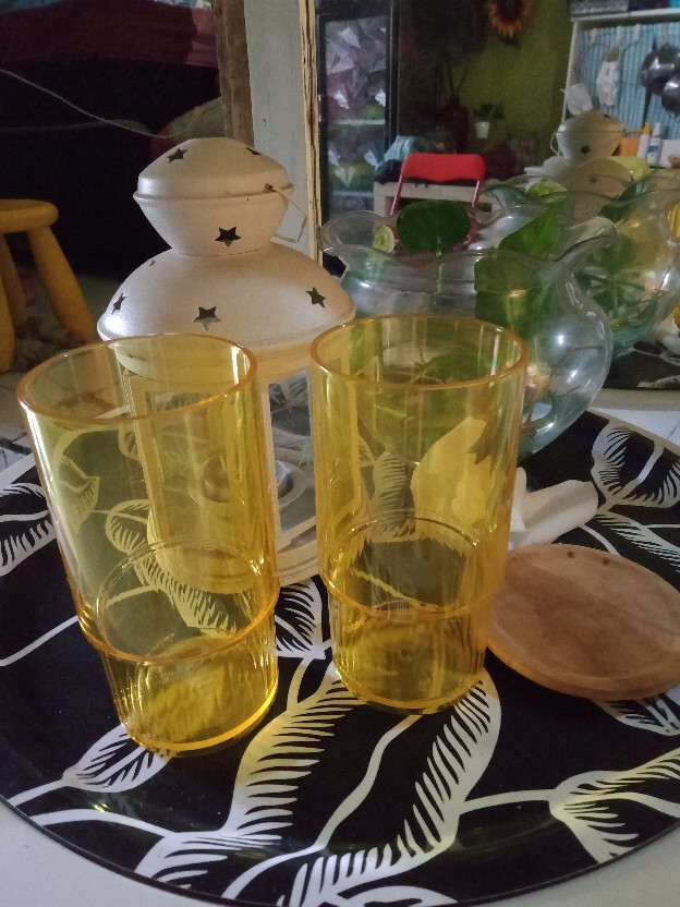 Deluxe Tumbler Kuning (1 Pcs) Gelas Crystaltupwr