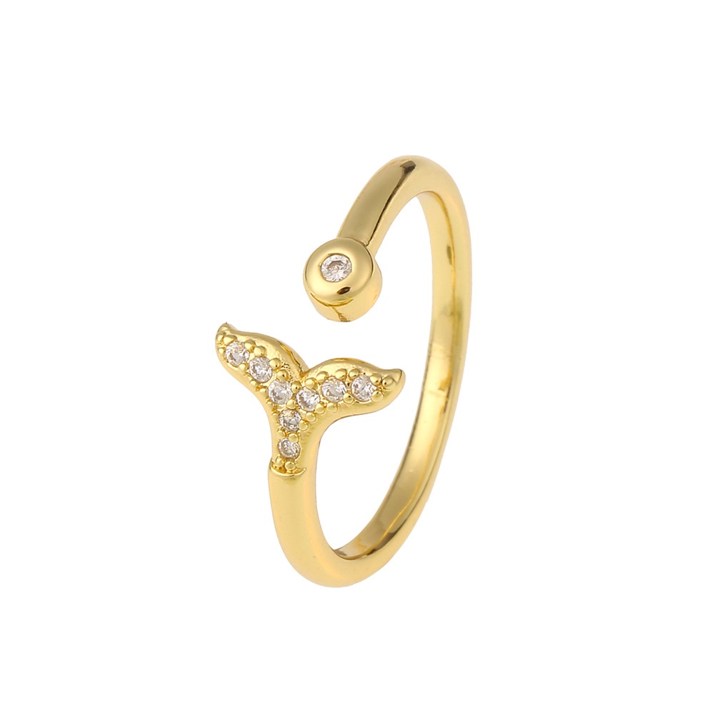 Ornamen cincin baru pribadi pembukaan cincin cincin adjustable kecil cincin