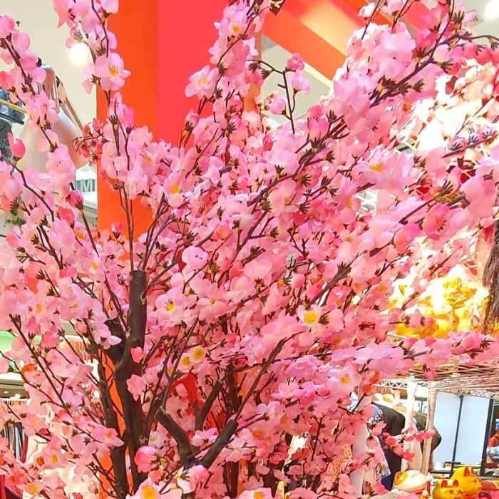 Pohon Meihwa Imlek Besar 180cm Dekorasi Pohon Sakura Pink Merah Meihua Harga Grosir Termurah POHON IMLEK BESAR