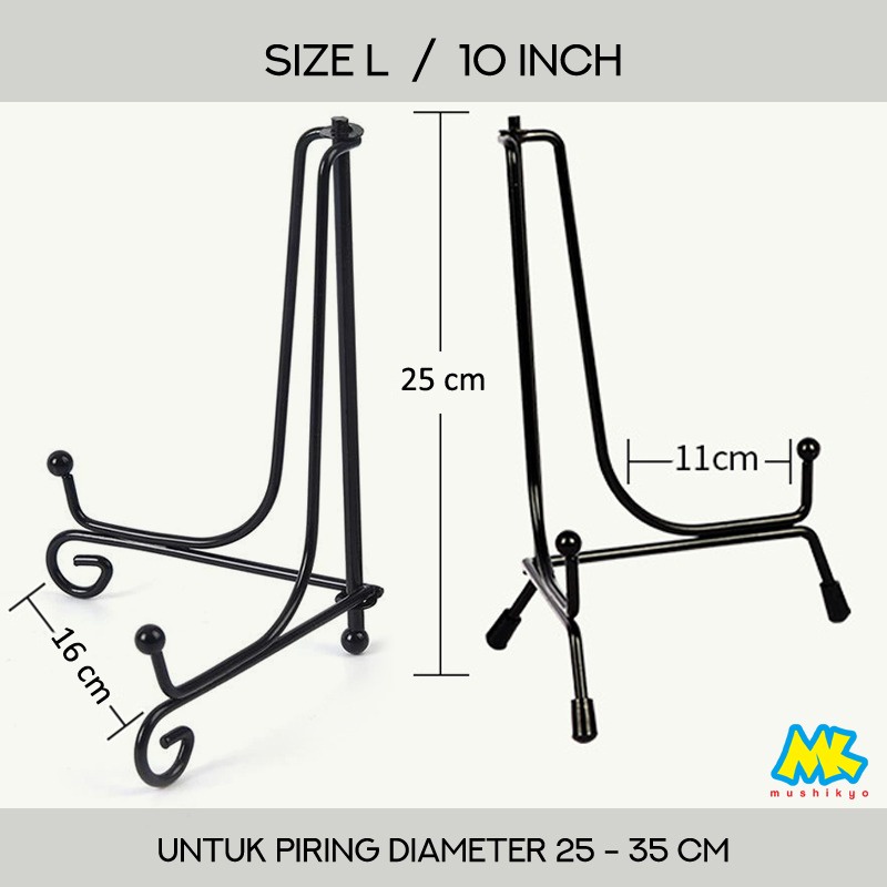 stand dudukan / kaki / sandaran piring hias pajangan