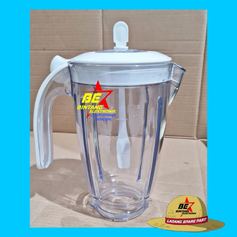 Tutup dan Gelas Blender Philips B Hr2115 Hr2116 Hr2061 Hr2071 Hr2068 blender  philips Hr 2068 2061 2071 2115 2116 ( Tanpa Pisau Jus )