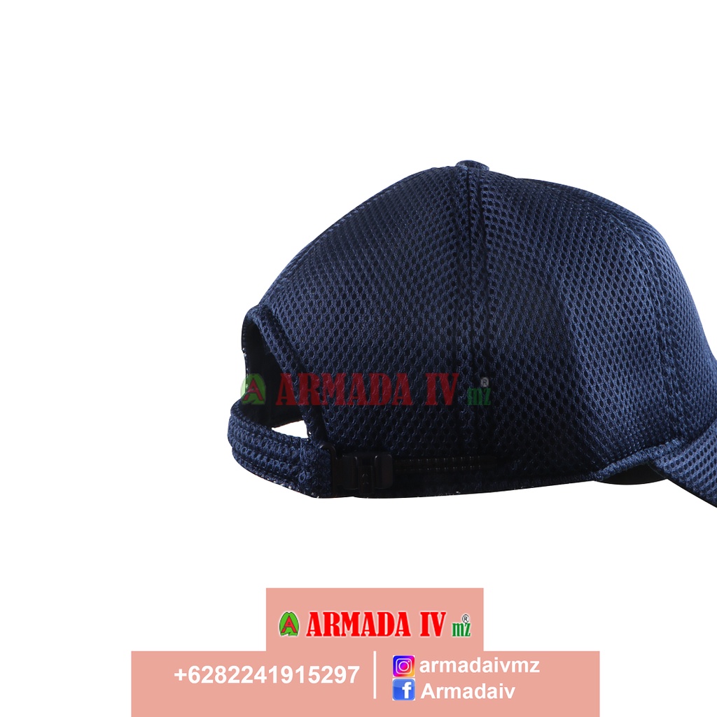 Topi Jaring DAMKAR MP Topi Damkar Merah Putih Jala HITAM/BIRU DONGKER