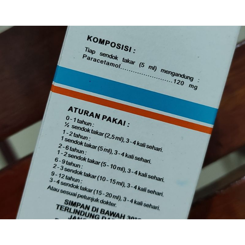 Pamol Syr 60 / Paracetamol 120 Mg / Pereda Nyeri / Demam / Sakit Kepala