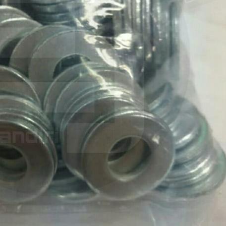✭ ring Plat m6 tebal / ring plat lebar 6mm / putih galvanis ✳