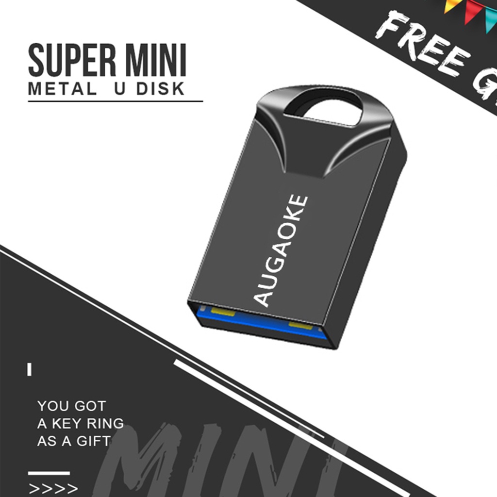 Flashdisk USB 3.0 1TB 2TB Mini Bahan Metal Anti Air Untuk Komputer