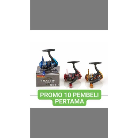 REEL UNO GALAH KEREK UDANG IKAN ONE WAY MINI UNO 500 SPOOL BESI BEARING 10+1