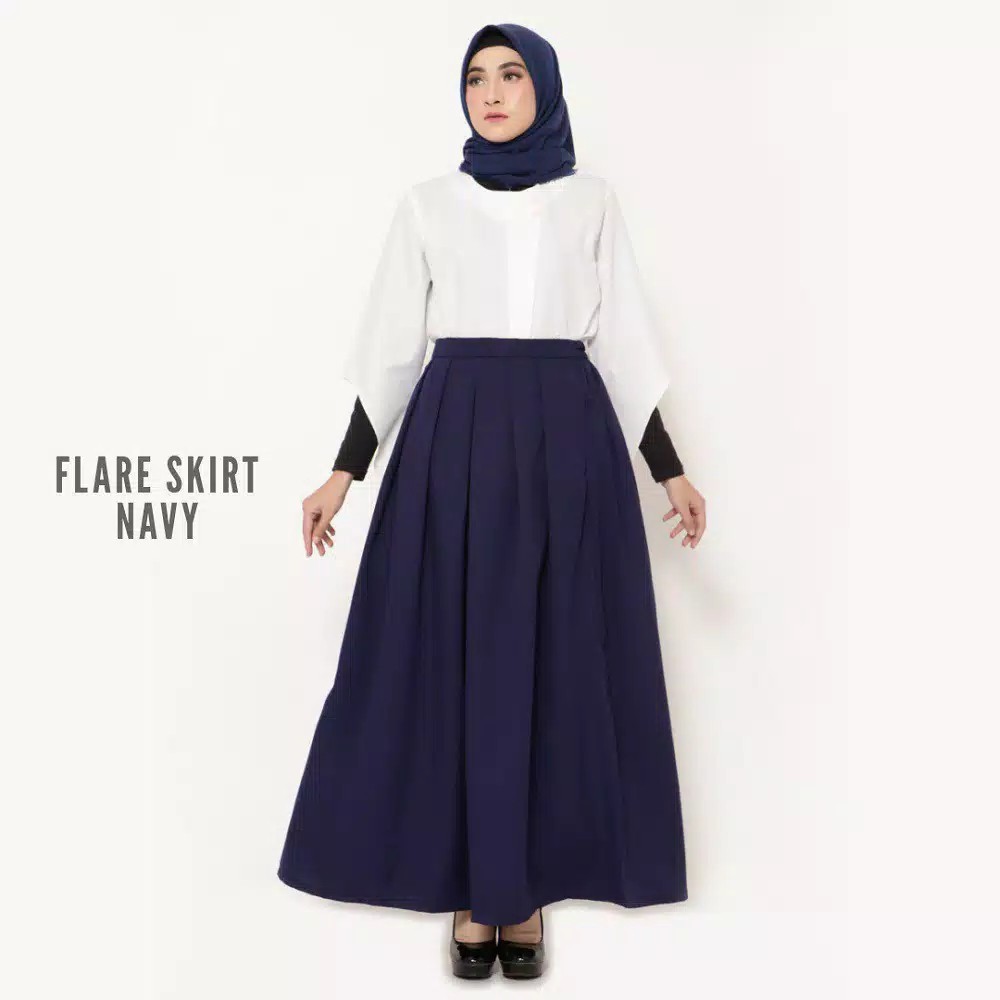 Flare Skirt - Rok Rempel Bawahan Wanita