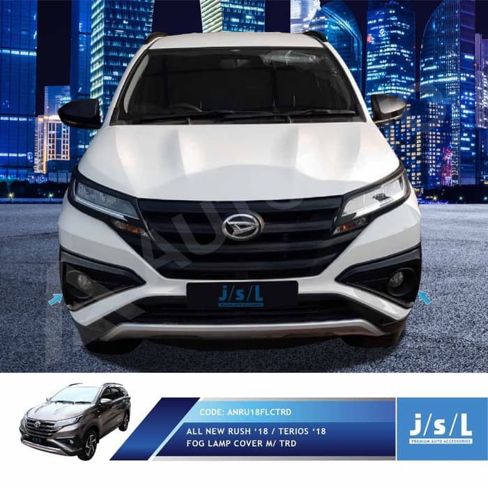 Fog Lamp Cover All New Rush Terios 2018 Model TRD Black Doff