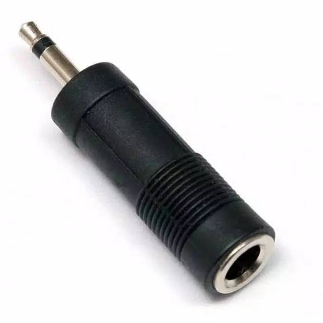 Konverter jack audio berukuran besar 6.5mm ke kecil 3.5mm