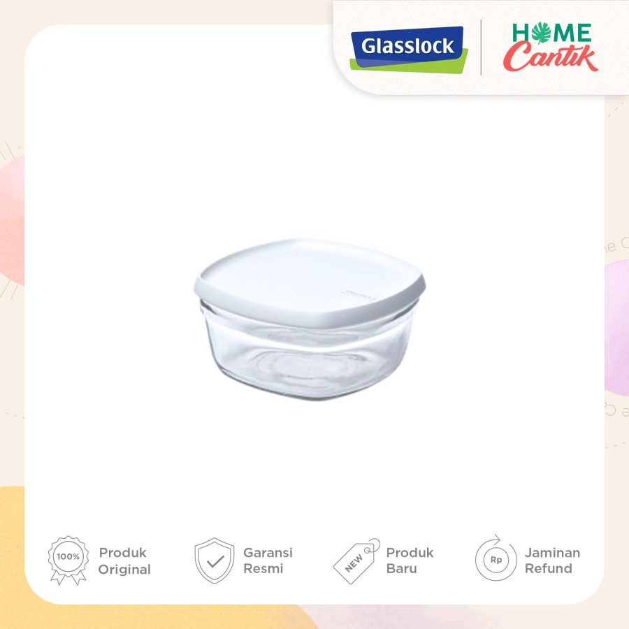 GLASSLOCK FOOD STORAGE CIRCLE BOWL SET OF 2