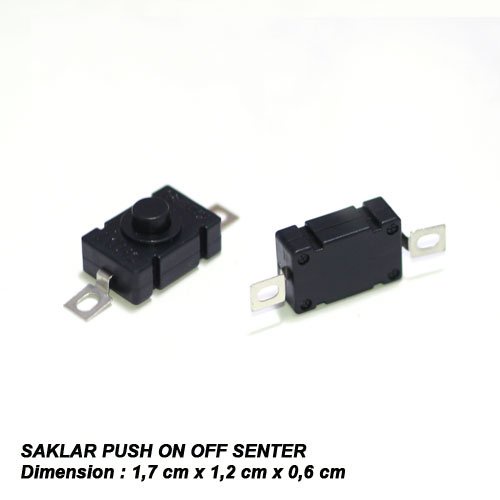Saklar Push On-On-Off Senter