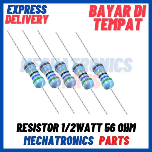 RESISTOR 1/2WATT 56OHM