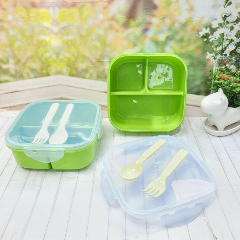 Tempat Makan Anak Golden Sunkist / Lunch Box Golden Sunkist 3 Sekat