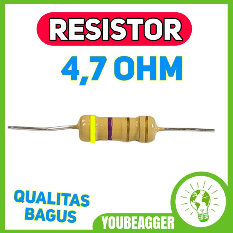 Resistor 4.7 ohm 1/2 watt