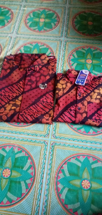 Bswart Batik Hrb026 Kenongo Hem Pendek Padi Pekalongan M L Xl Batik Pria Murah Modern Grosir Batik