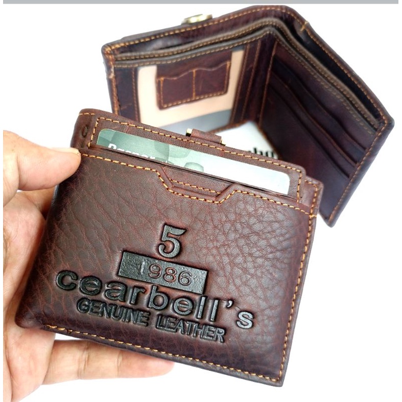 dompet lipat pria kulit asli import cearbells 03 premium