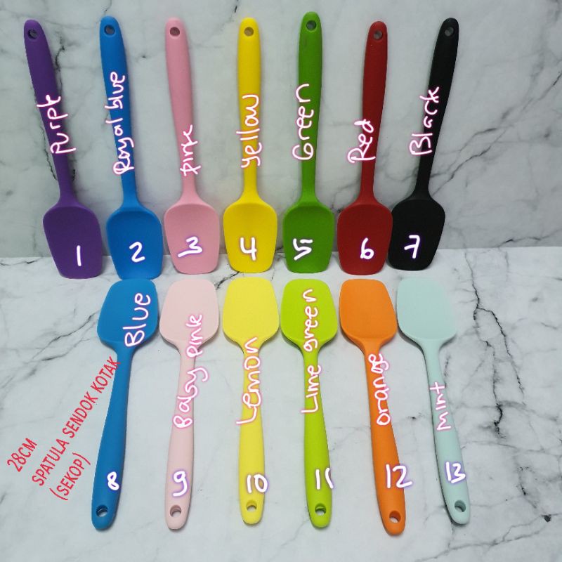 Large silicone spatula model sendok kotak /sekop Besar 28cm