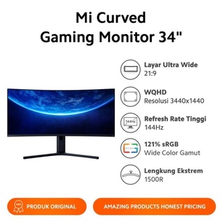 Jual Xiaomi Mi Curved Gaming Monitor 34 Inch 144hz | Shopee Indonesia