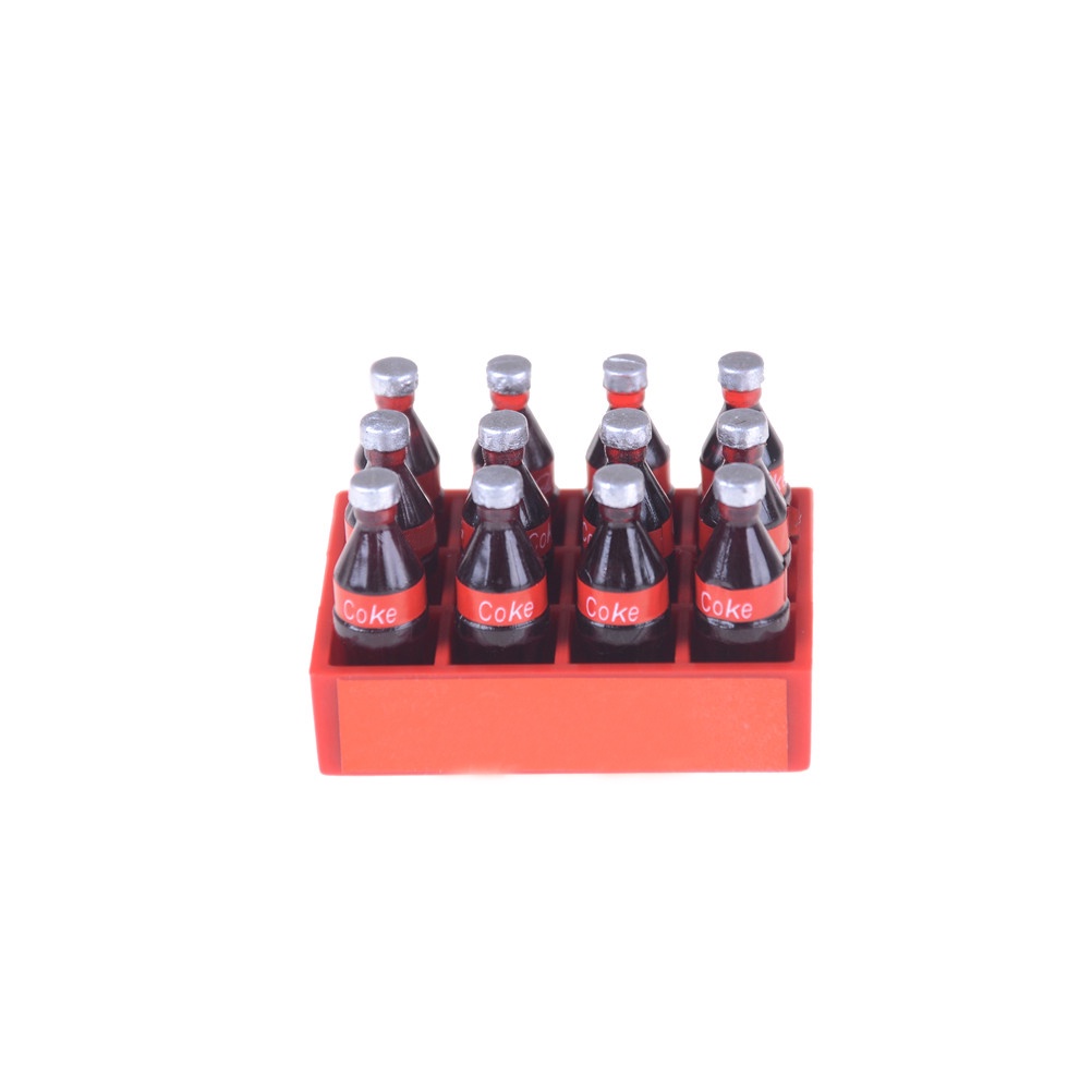 13pcs / set Miniatur Botol Coca Cola Skala 1: 12 Untuk Rumah Boneka