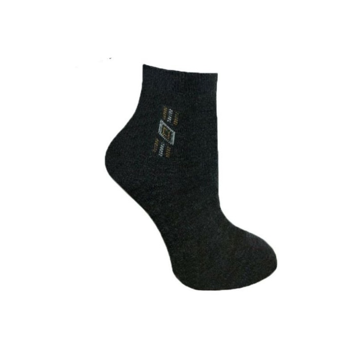 KAOS KAKI PENDEK POLOS PRIA WANITA DEWASA KAOS KAKI KERJA KANTORAN MURAH-Abu tua motif