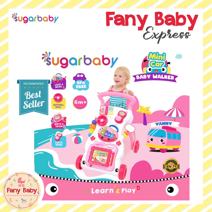 SUGAR BABY MINI CAR PUSH WALKER