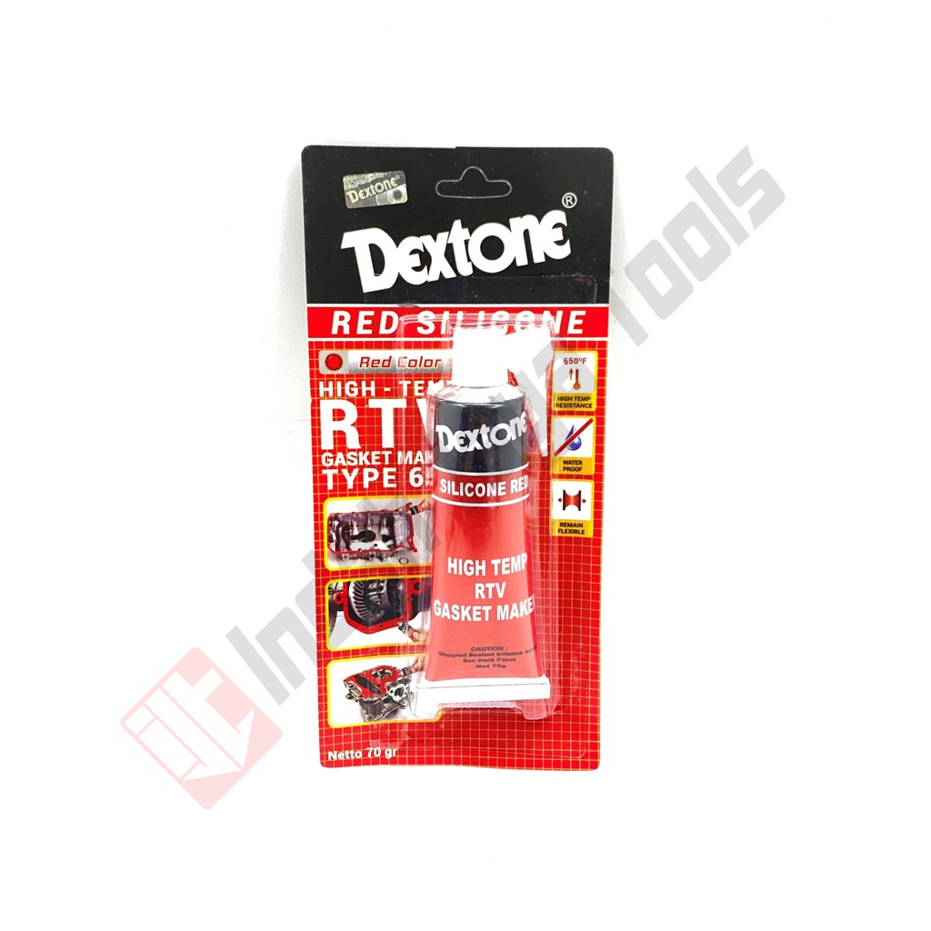 DEXTONE RED SILICONE 70 GRAM - Silikon Red Merah Lem Gasket Packing