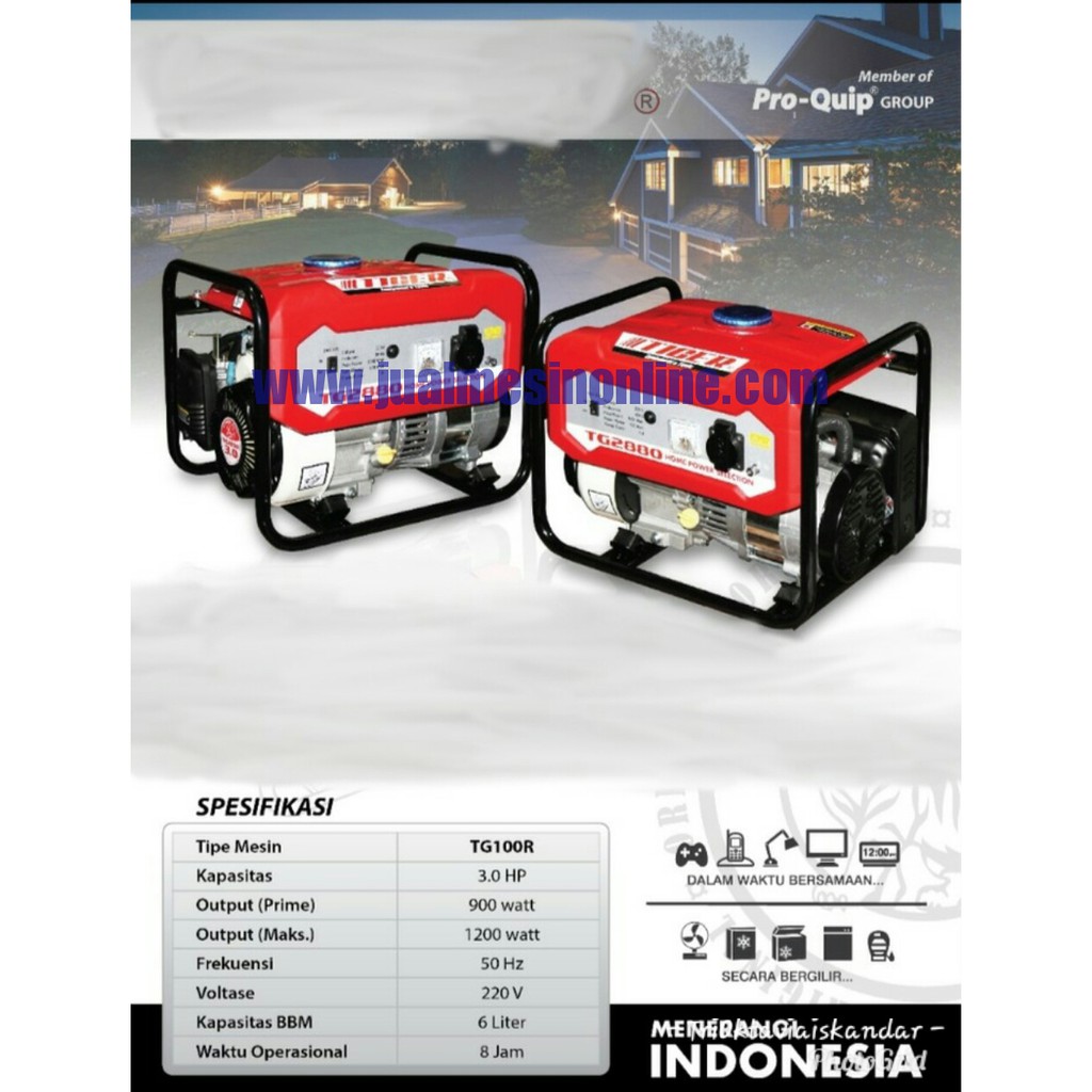 Genset 4 Tak 1000 Watt - Genset Bensin Murni - Genset Bensin Berkualit