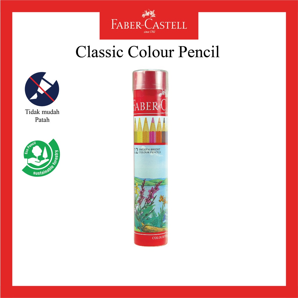 

12 SMOOTH BRIGHT COLOUR PENCILS 115826 / PENSIL WARNA