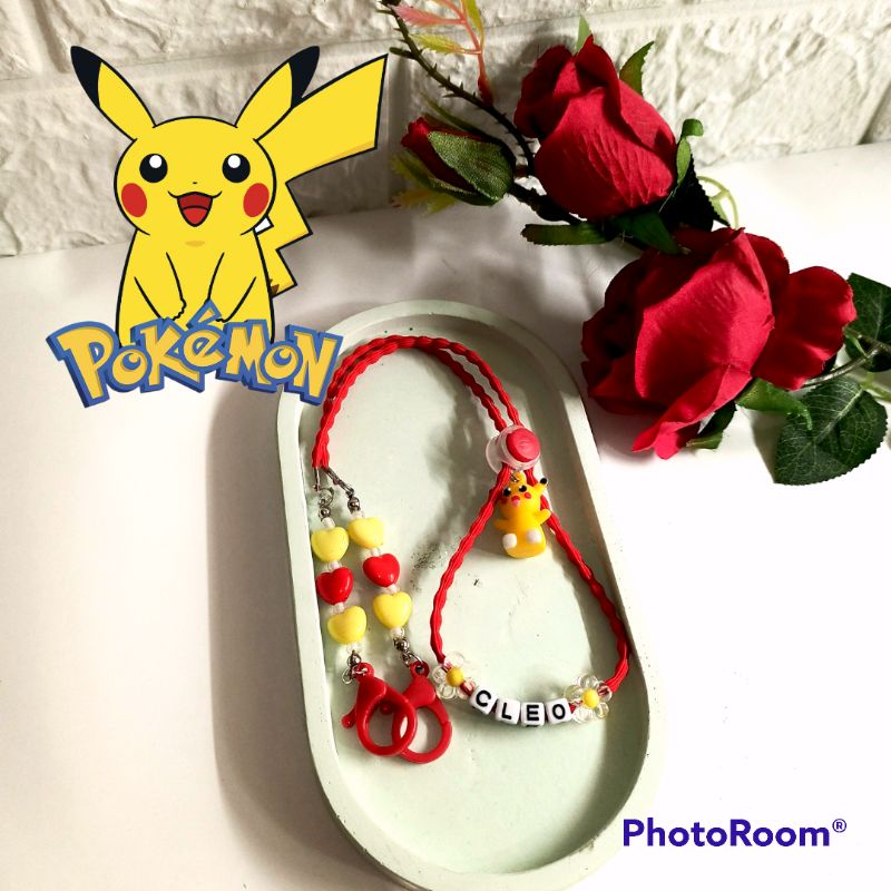 Strap anak 2in1 tema pokemon