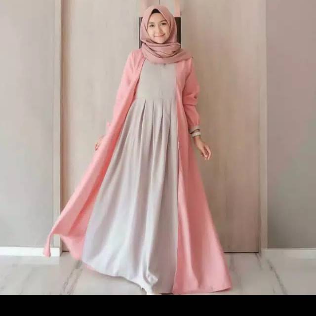 Maxi cardy sabyan  bahan moscrepe fit L