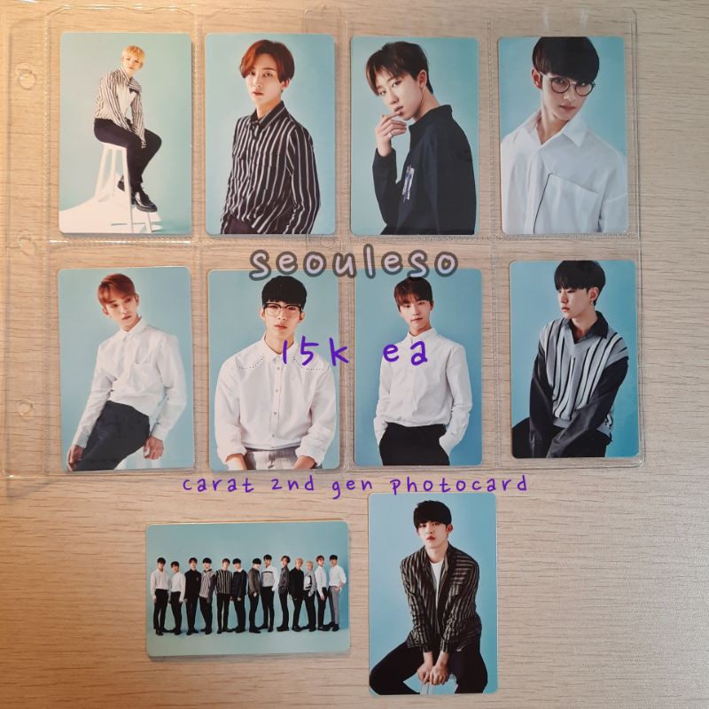 Seventeen Official Carat 2nd Gen Photocard Pc