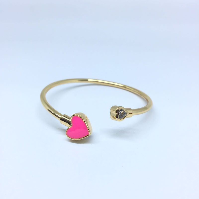 Gelang necklace Anak love pink Xufing Anti Karat Bisa diatur Cantik Elegan