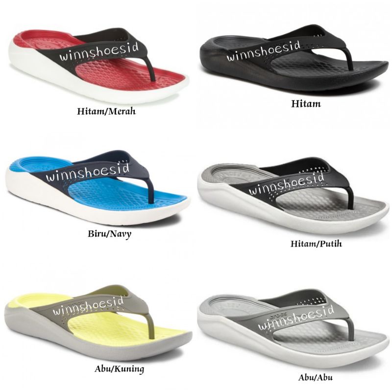 Sandal Crocs LiteRide Flip / Sandal Crocs LiteRide Jepit / Crocs Jepit / Sandal Crocs Pria Wanita